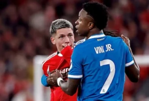 El argentino Gianluca Prestianni supuestamente profirió insultos racistas hacia Vinicius Júnior.