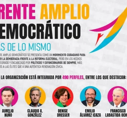 Infografía sobre 'Frente Amplio Democrático'