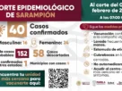 informe de sarampion en puebla