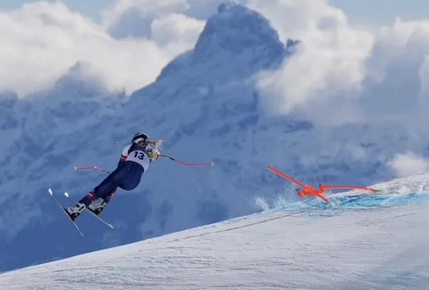 Lindsey Vonn volvió a competir a los 41 años