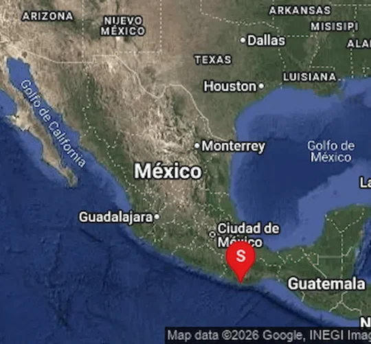Se registra sismo con epicentro en Puerto Escondido