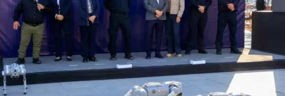 se trata de un equipo robótico diseñado exclusivamente para tareas de prevención, disuasión y detección temprana de situaciones inusuales