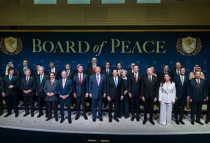 El presidente de Estados Unidos, Donald Trump, recibió a líderes y representantes de más de 40 países