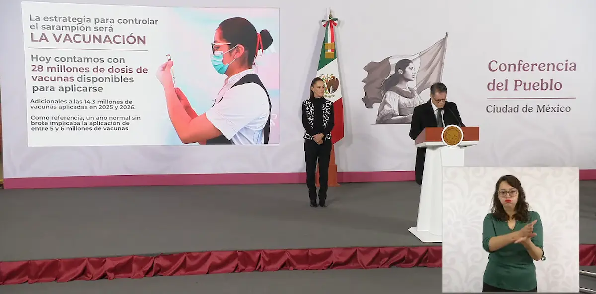 Llaman a mantener la calma tras repunte de casos de sarampión.