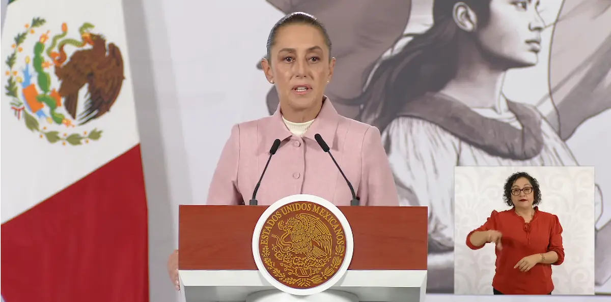 Claudia Sheinbaum habla sobre el Super Bowl LX en su conferencia matutina.