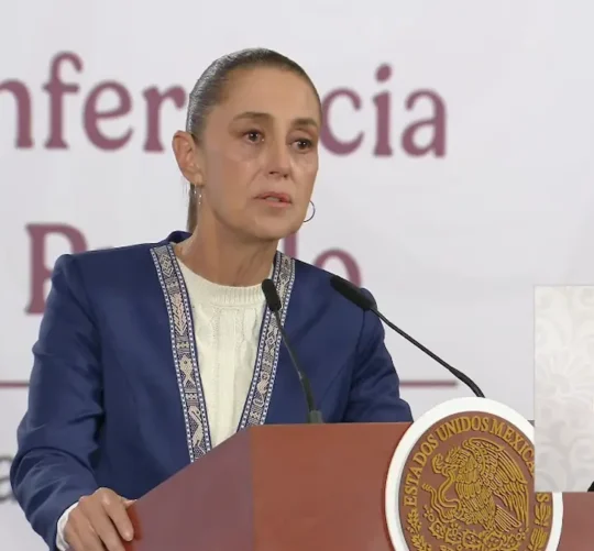Claudia Sheinbaum en La Mañanera del Pueblo