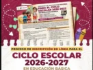 publicidad de la convocatoria de sep 2026-2027