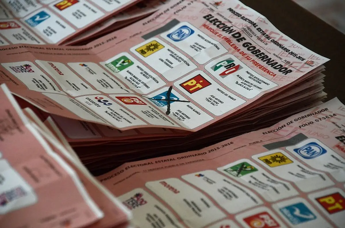 boletas electorales referentes a las siguientes elecciones en puebla