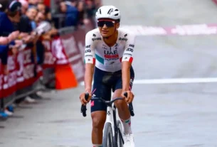 el cliclista originario de Baja California logró escalar hasta el primer puesto de la clasificación general