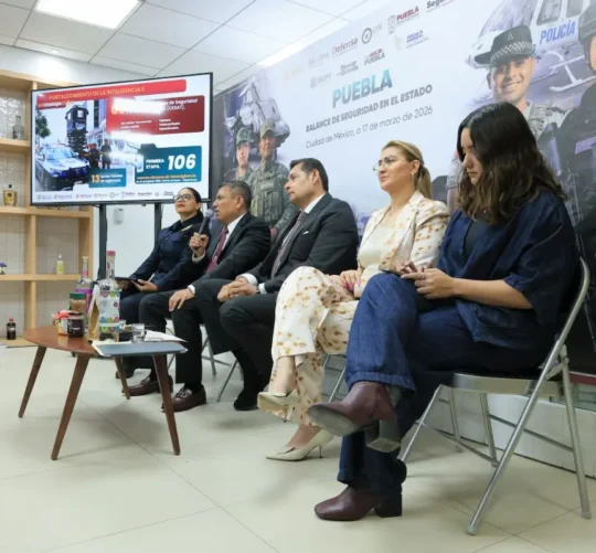 presentación de resultados en materia de seguridad junto con titulares