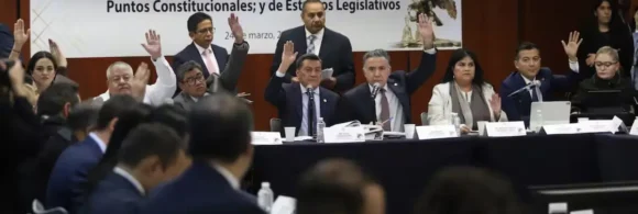 A la sesión no acudieron los senadores del Partido del Trabajo y los legisladores de oposición votaron en contra