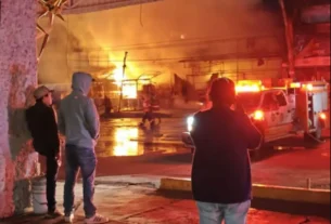 incendio en la central de abastos de puebla