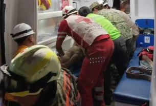 El rescate ocurrió a las 00:25 horas (tiempo local) del lunes 30 de marzo.