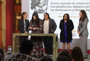 Gobierno de Sheinbaum firma acuerdo con Google, Meta y TikTok para combatir la violencia digital.