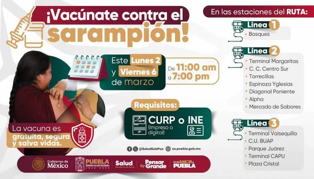 publicidad de sedes de vacunacion en el ruta