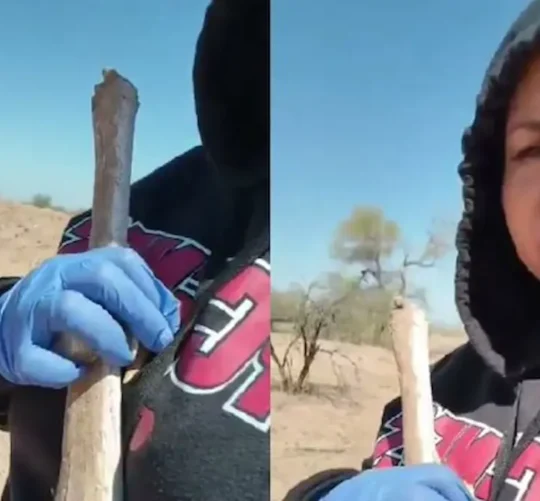 La madre buscadora Cecilia Flores afirmó que localizó en Sonora restos humanos que corresponden a su hijo Marco Antonio que busca desde 2019.