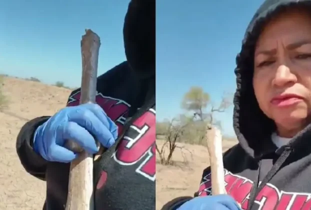 La madre buscadora Cecilia Flores afirmó que localizó en Sonora restos humanos que corresponden a su hijo Marco Antonio que busca desde 2019.