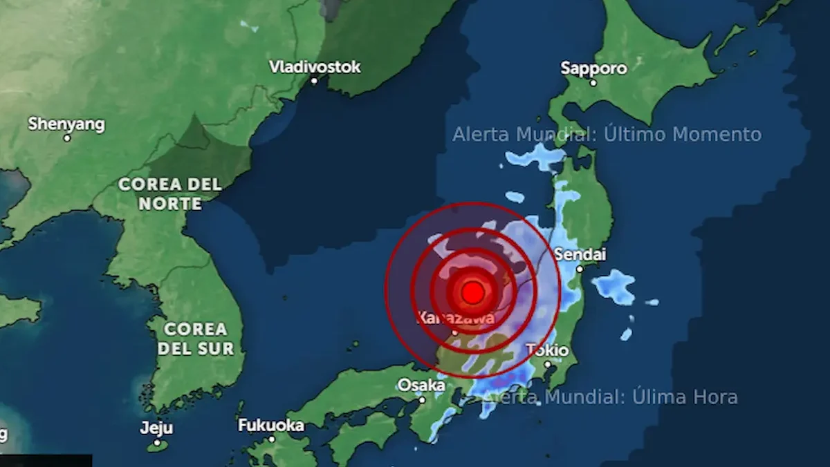 Un sismo de magnitud 7.7 en Japón activó la alerta por tsunami