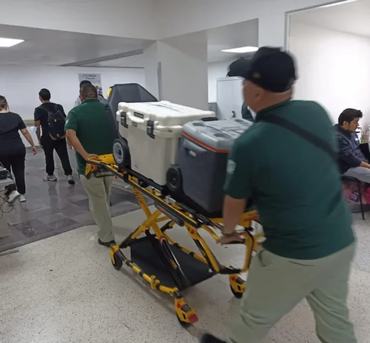 foto de traslado de organos por multidonacion