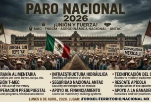 anuncio del megabloqueo en México