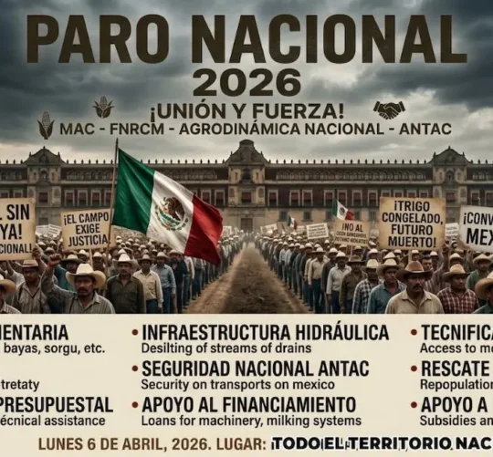anuncio del megabloqueo en México
