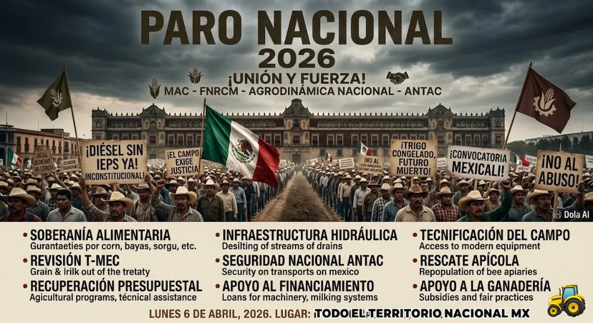 anuncio del megabloqueo en México