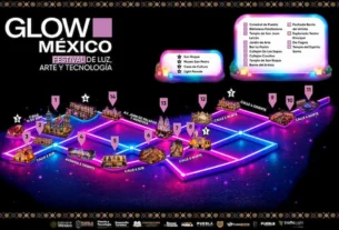 MAPA DEL FESTIVAL GLOW MEXICO