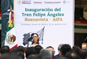 La presidenta Claudia Sheinbaum destacó “misión cumplida” al inaugurar el Tren Felipe Ángeles que irá de Buenavista al AIFA
