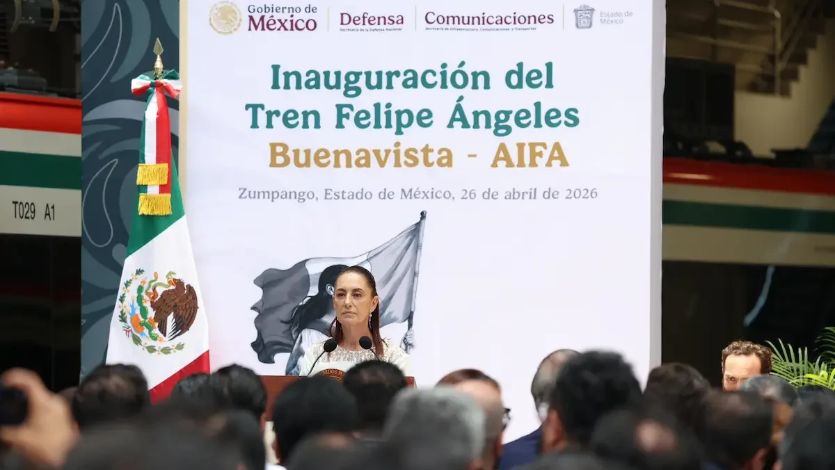 La presidenta Claudia Sheinbaum destacó “misión cumplida” al inaugurar el Tren Felipe Ángeles que irá de Buenavista al AIFA
