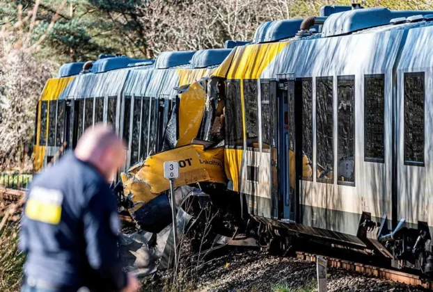 El accidente ocurrió entre las localidades danesas de Hillerød y Kagerup, una zona rural a unos 40 kilómetros al norte de Copenhague