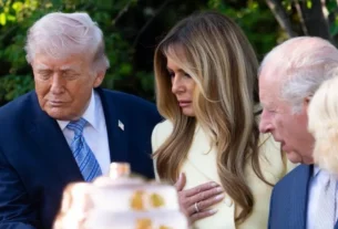 Trump guio a los monarcas en un recorrido por la recién renovada colmena de la Casa Blanca