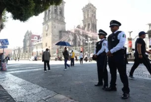 policias en la ciudad de puebla