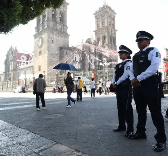 policias en la ciudad de puebla