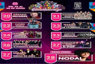 cartelera de la Feria 2026 de Cuautlancingo