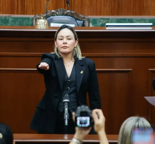 Yeraldine Bonilla declaró que asume con responsabilidad la confianza depositada en ella para ocupar el cargo de gobernadora interina en un momento complejo para el estado.