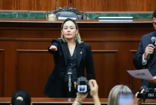 Yeraldine Bonilla declaró que asume con responsabilidad la confianza depositada en ella para ocupar el cargo de gobernadora interina en un momento complejo para el estado.