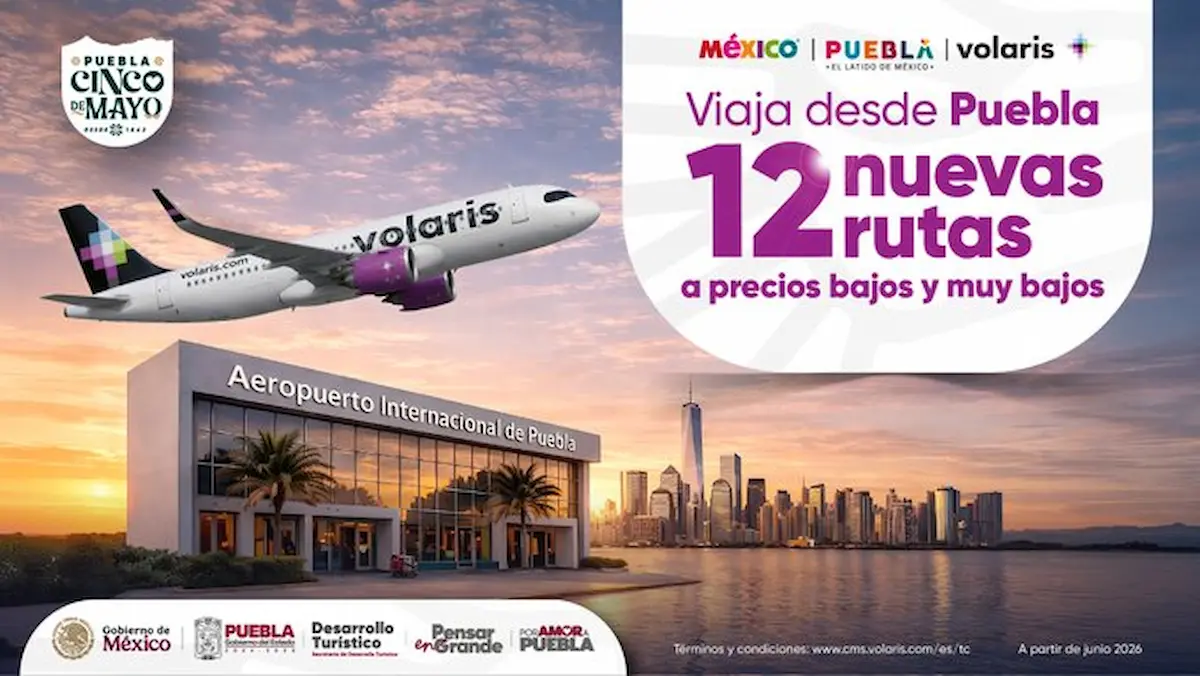 nuevos vuelos desde puebla