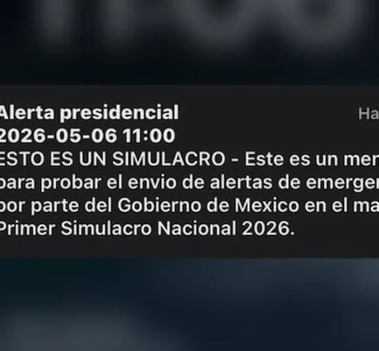 La alerta sísmica fue emitida por 95% de las antenas instaladas en el país en el Primer Simulacro Nacional 2026,