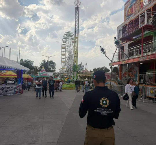 proteccion civil en la feria de puebla