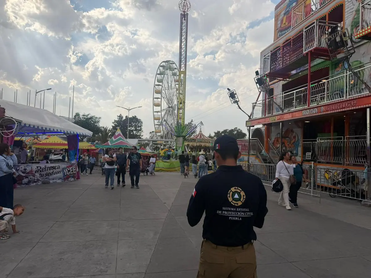 proteccion civil en la feria de puebla