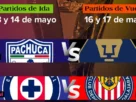 Cruz Azul y Guadalajara abrirán este miércoles en el Estadio Azteca Banorte y se completará el jueves con el duelo entre Pumas y Pachuca en el Estadio Hidalgo.
