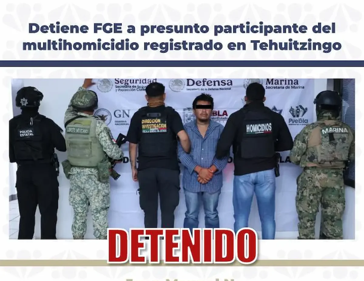 detenidos por la masacre de Tehuitzingo