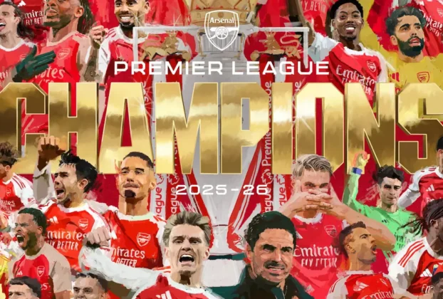 El Arsenal conquistó la Premier League 2025-2026 tras el empate del Manchester City (2º) en la cancha del Bournemouth (1-1)