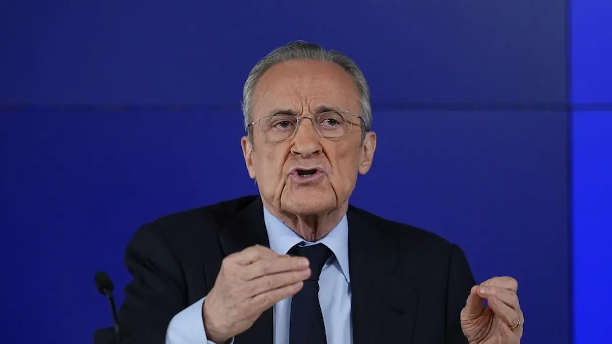 Florentino rechazó hablar del cambio de entrenador y de cualquier tema deportivo