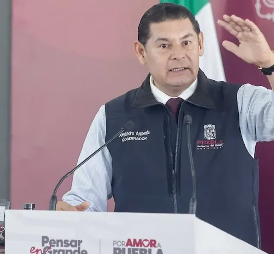 armenta en la mananera de puebla