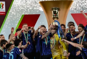 El Inter de Milán logró el tercer doblete de Liga y Copa de Italia de su historia tras derrotar 2-0 al Lazio por 2-0 en la final de la Coppa Italia este miércoles en el Estadio Olímpico de Roma.