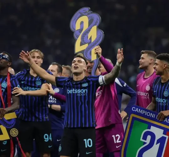 El Inter de Milán aseguró matemáticamente su 21º título de campeón de la liga italiana