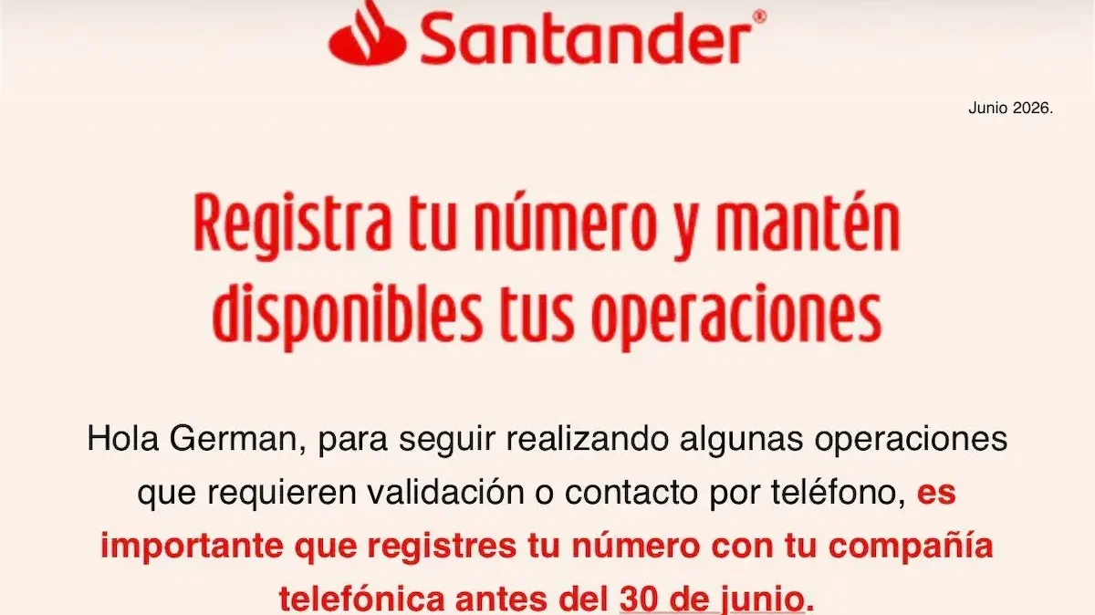 Mediante mensajes enviados a las aplicaciones móviles y correos electrónicos de sus clientes, los bancos hacen un llamado a llevar a cabo esa vinculación directamente con su proveedor de telefonía