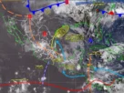 El sistema continuará favoreciendo precipitaciones de consideración, además de lluvias fuertes a muy fuertes en entidades del noreste, oriente y centro del territorio nacional.