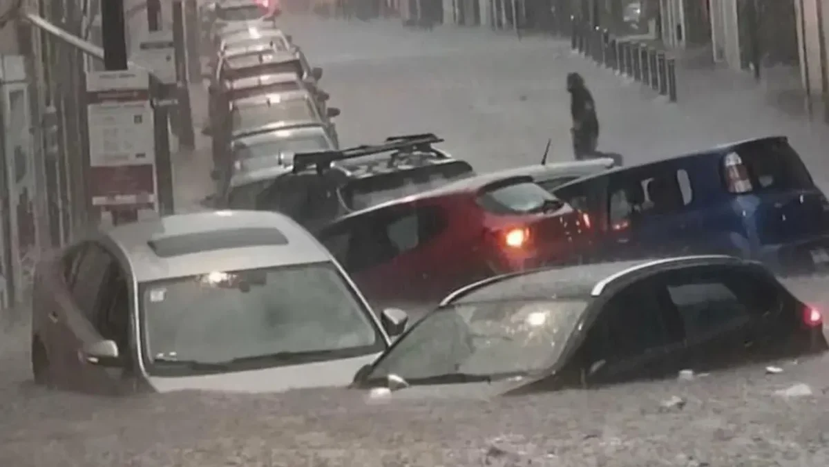Las fuertes lluvias provocaron la caída de un árbol sobre un auto que circulaba en la recta a Cholula y uno de sus ocupantes, falleció